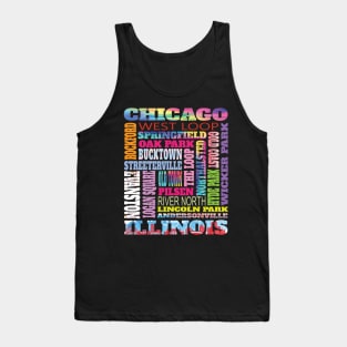 Fun Chicago Illinois Windy City Neighborhoods The Lake Pride Tank Top